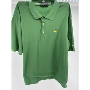 Masters Collection Golf Polo Shirt Mens L Green Short Sleeve